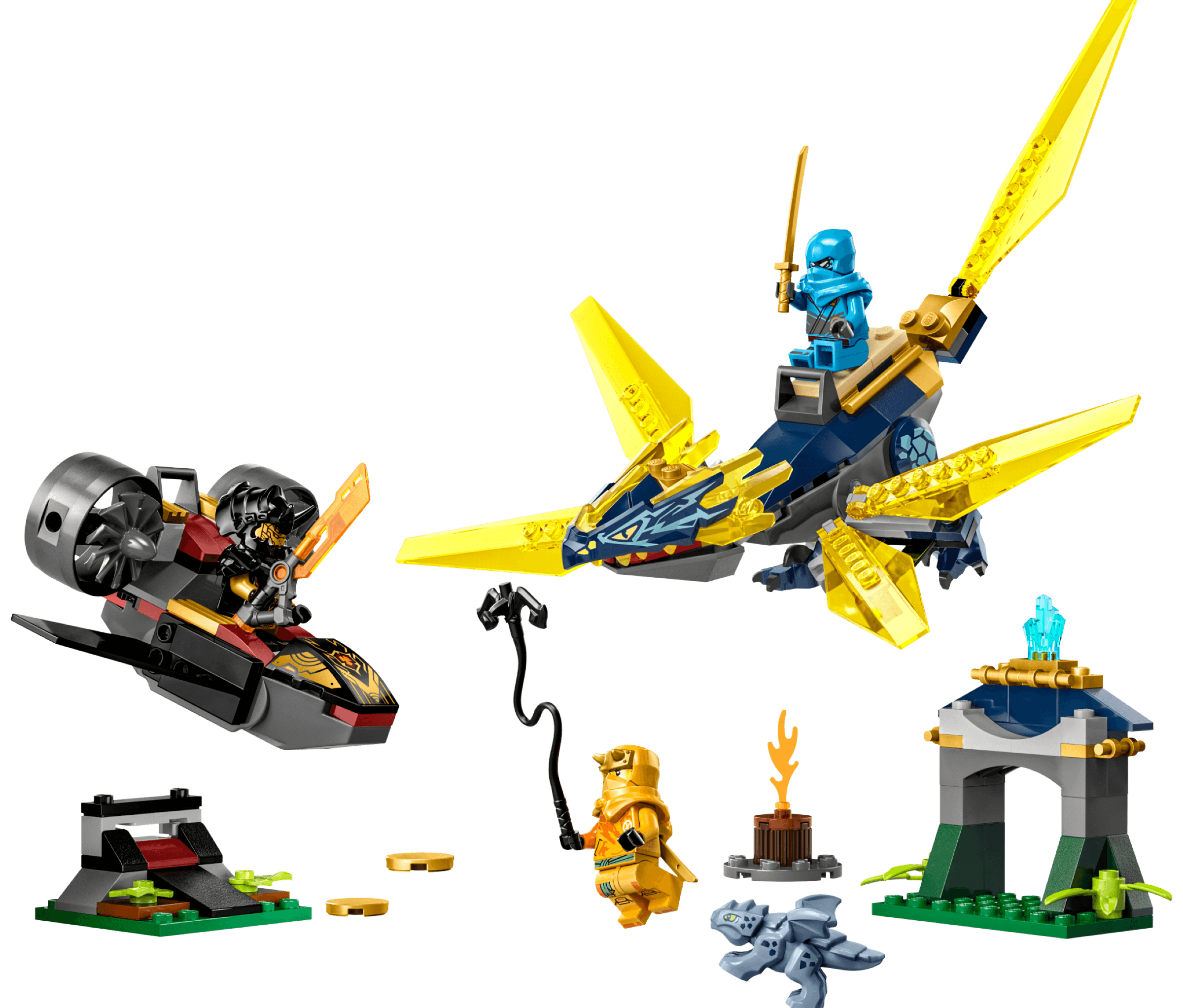 Nya and Arin's Baby Dragon Battle