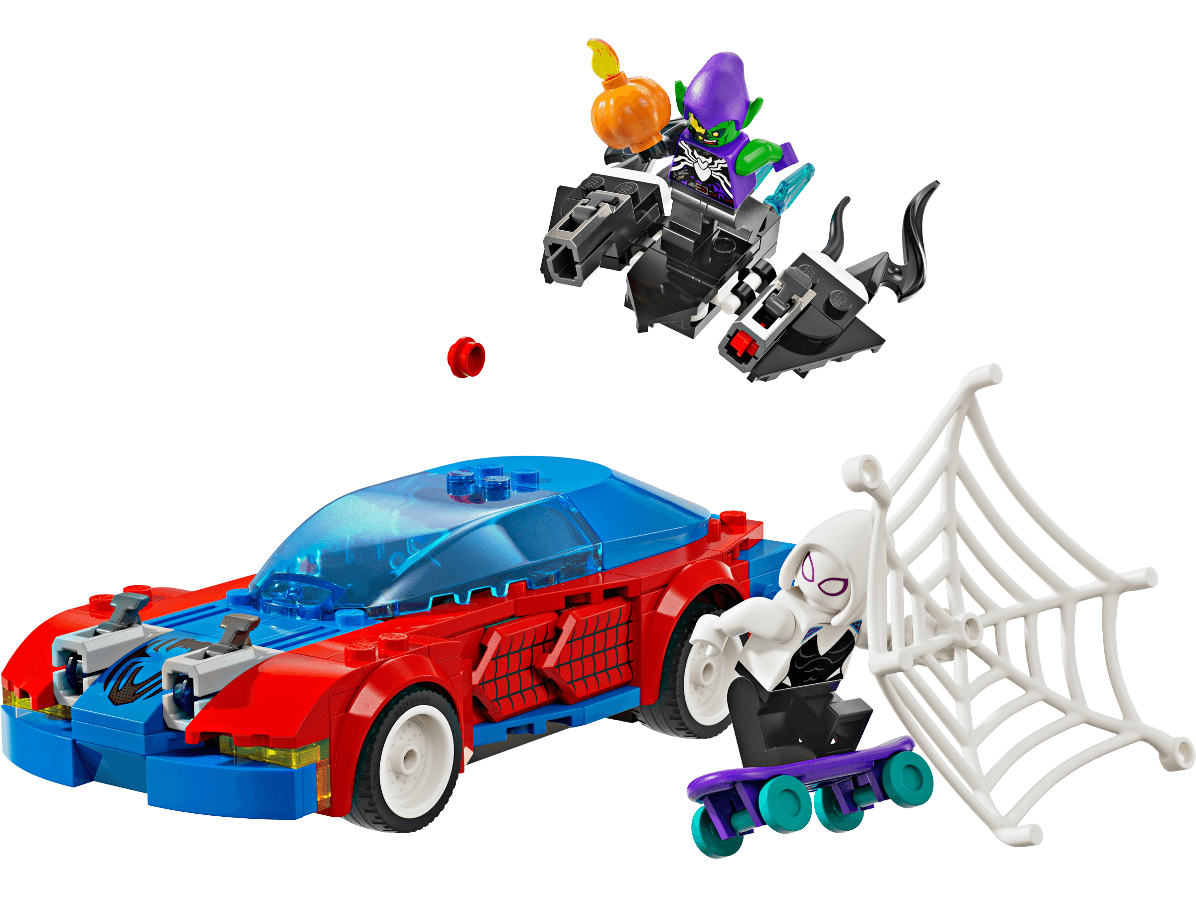 Spider-Man Race Car & Venom Green Goblin