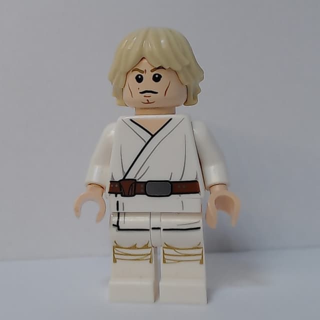 Luke Skywalker, White Robe, White Legs, Cheek Lines