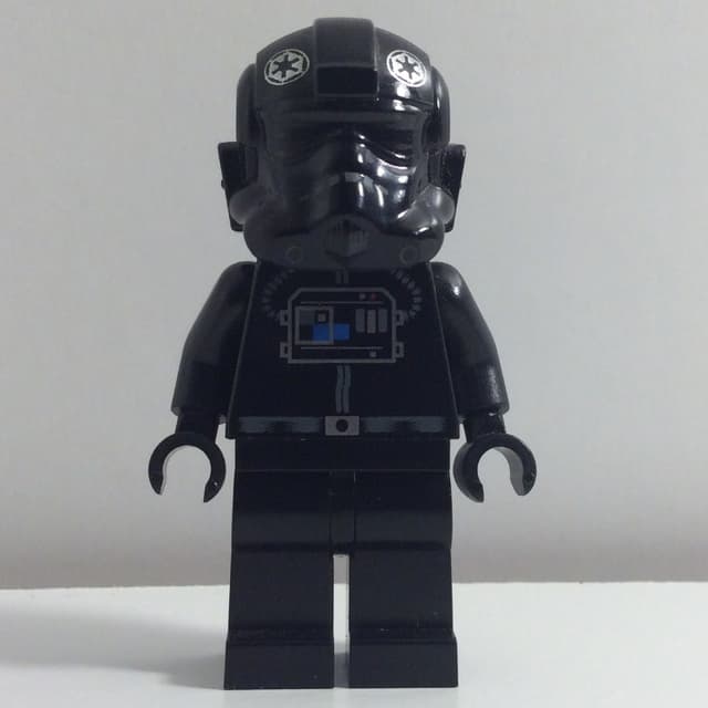 TIE Pilot, Plain Legs, Plain Black Head (87556 Helmet)