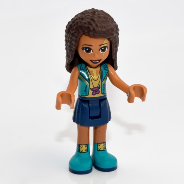 Andrea - Dark Turquoise Jacket, Dark Blue Skirt