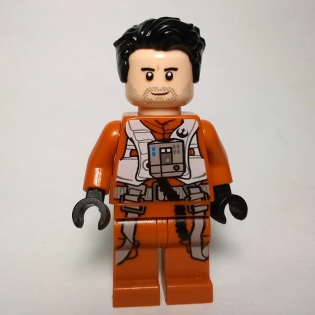 Poe Dameron, Dark Orange Pilot Outfit, Hair