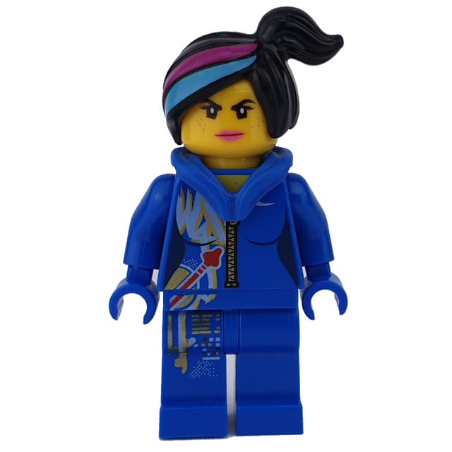 Wyldstyle in blue jumpsuit