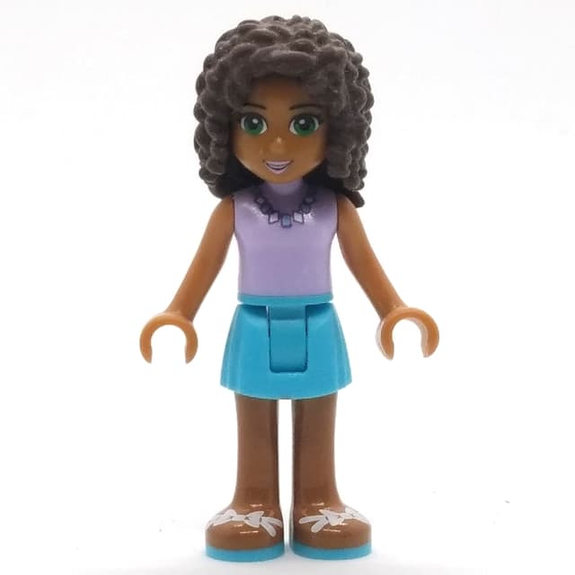 Andrea - Lavender Top, Medium Azure Skirt