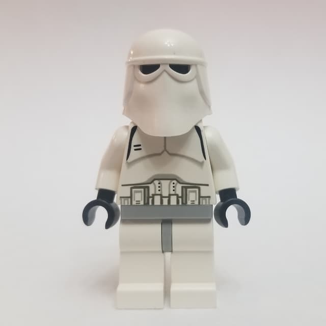 Snowtrooper, Light Bluish Gray Hips, Plain Black Head, Black Hands