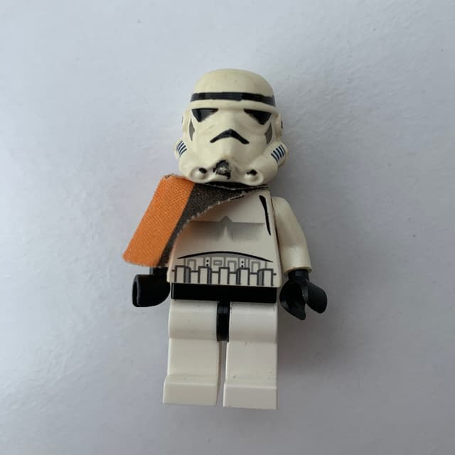 Sandtrooper Squad Leader / Captain, Orange Pauldron, Neck Bracket, Plain Black Head