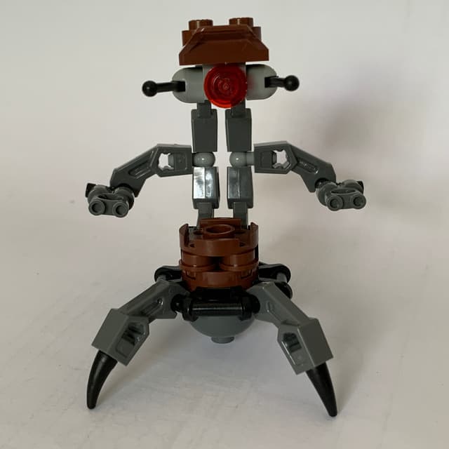 Droideka / Destroyer Droid, Reddish Brown Shell, Dark Bluish Gray Legs