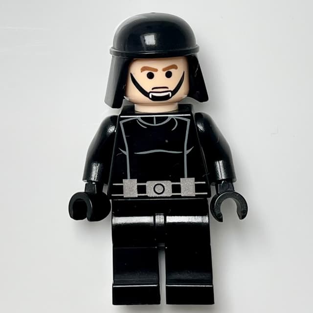 Death Star Trooper / Imperial Trooper, Brown Eyebrows, Black Eyes, Black Helmet