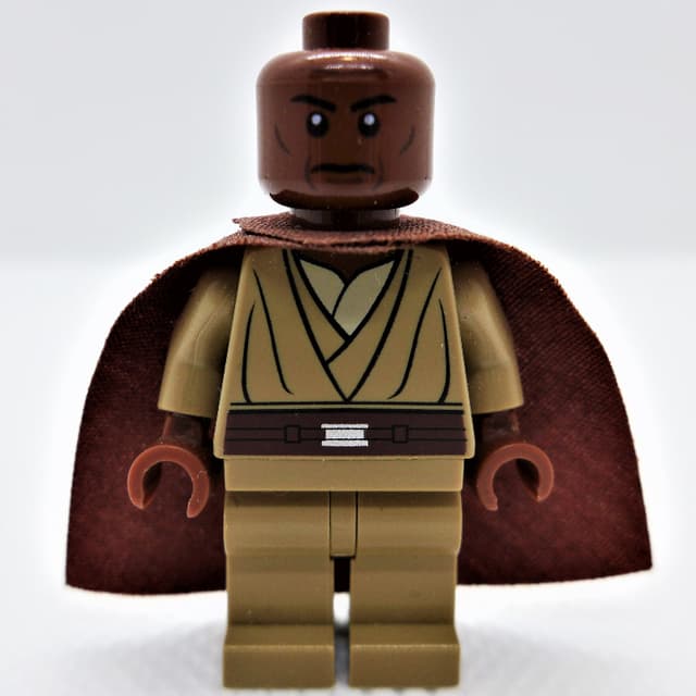 Mace Windu, Dark Tan Plain Legs, Cape