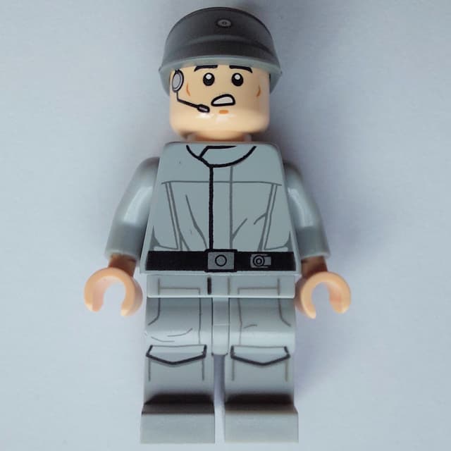 Imperial Crew, Light Bluish Gray Uniform, Dark Bluish Gray Cap, Plain Arms
