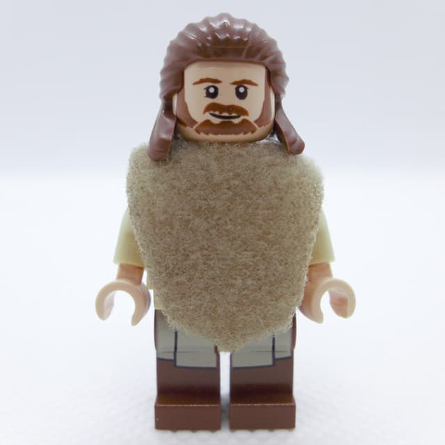Qui-Gon Jinn, Printed Reddish Brown Legs, Poncho
