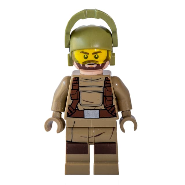 Resistance Soldier, Olive Green Helmet, Dark Tan Hoodie