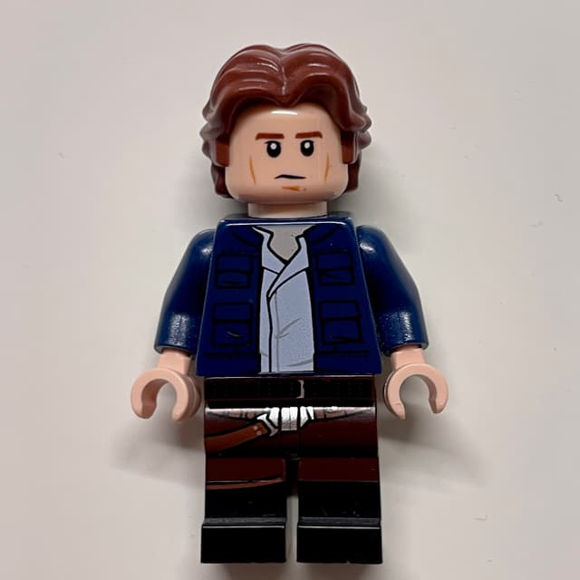 Han Solo, Dark Blue Jacket, Dark Brown and Black Dual Molded Legs