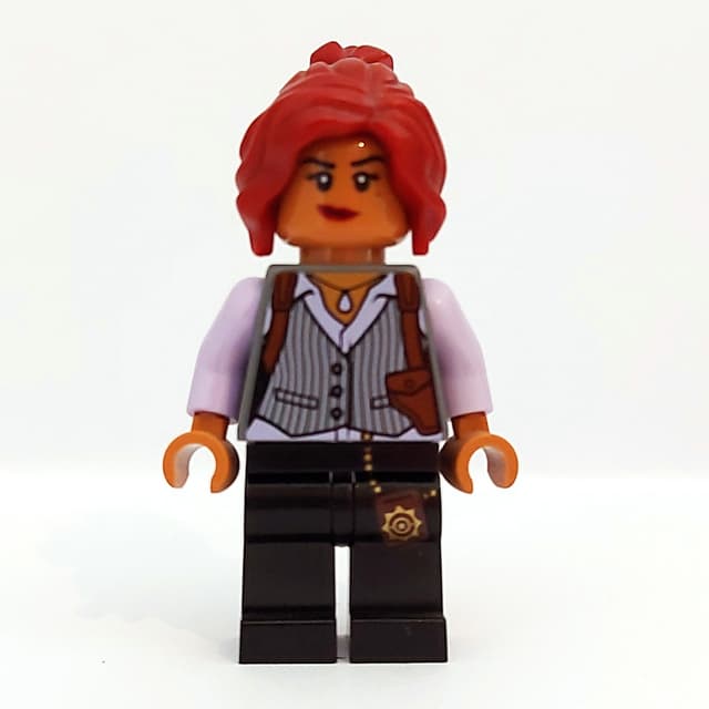 Barbara Gordon in Pinstripe Vest and Holster