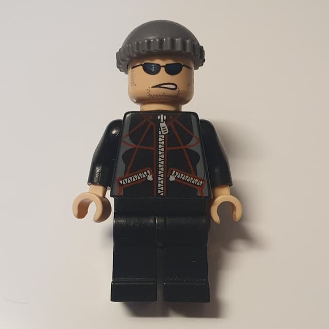 Jewel Thief with Black Jacket and Dark Bluish Gray Hat