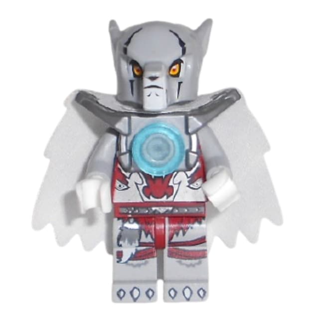 Worriz with Flat Silver Shoulder Armor, and Cape