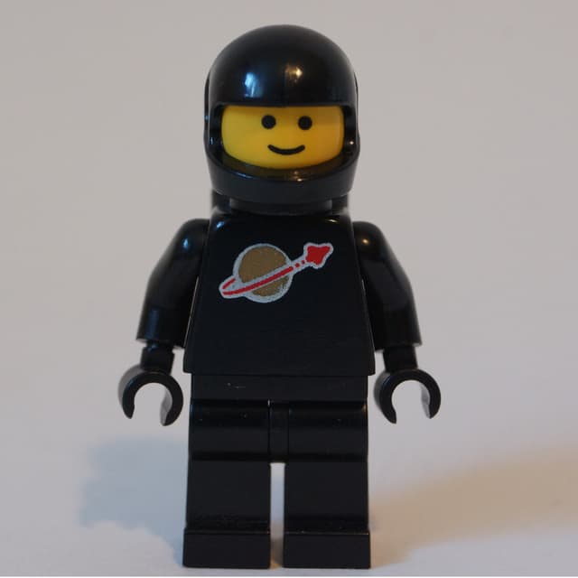 Classic Spaceman, Black with Airtanks (2446 Helmet)