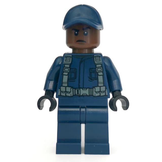 Guard with Reddish Brown Skin, and Dark Blue Cap