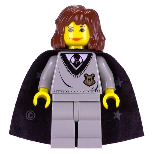 Hermione Granger, Yellow Skin, Hogwarts Sweater with Crest, Cape with Stars