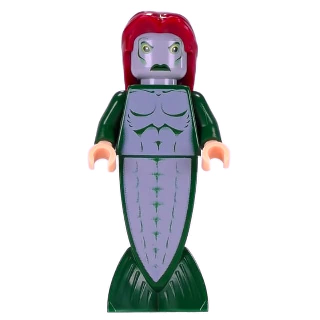 Merman with Dark Red Hair