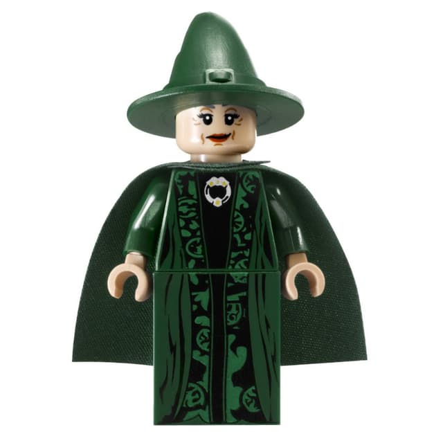 Professor Minerva McGonagall, Dark Green Robes, Hat, and Cape