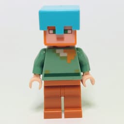 Alex in Medium Azure Helmet and Dark Orange Legs