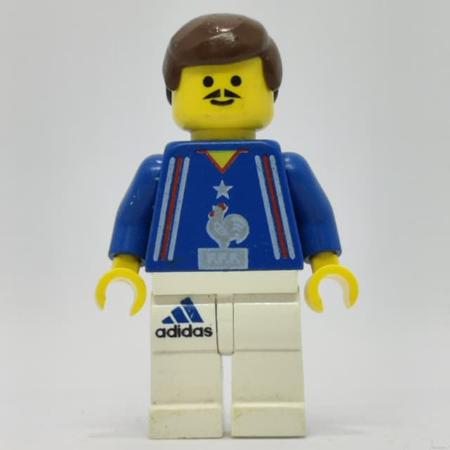 Soccer Player Blue Torso, White Legs 5