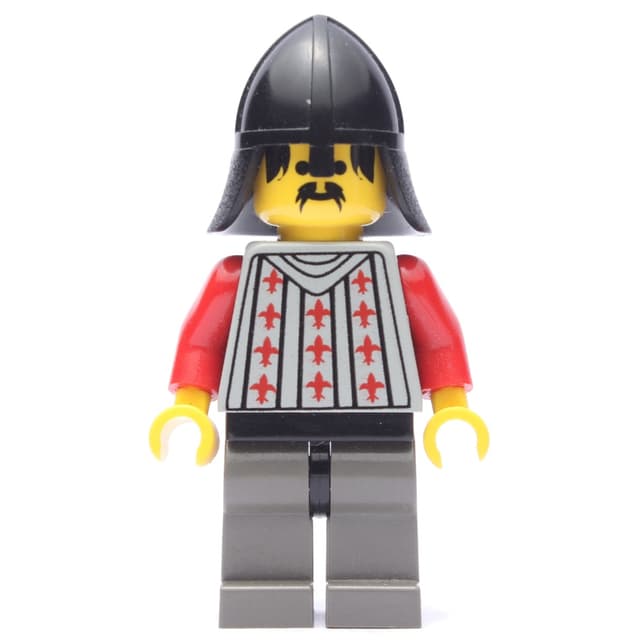 Knight (Fright Knights) - Dark Gray Legs, Black Neck-Protector