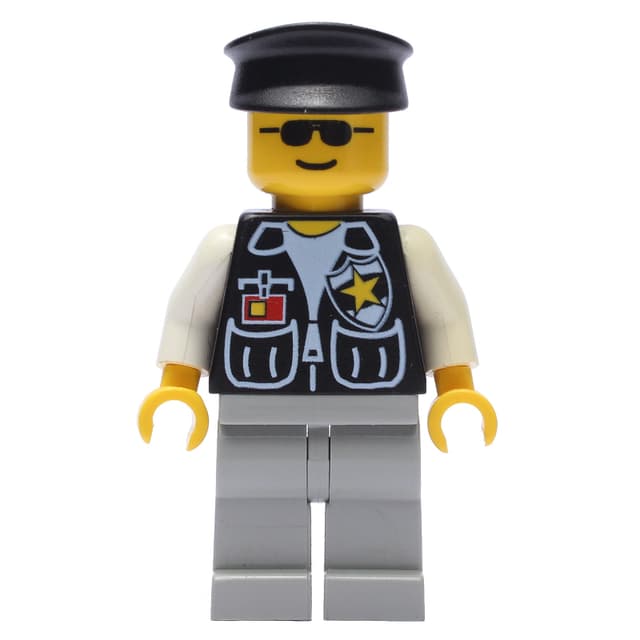 Police - Black vest, Light Gray Legs, Black Hat