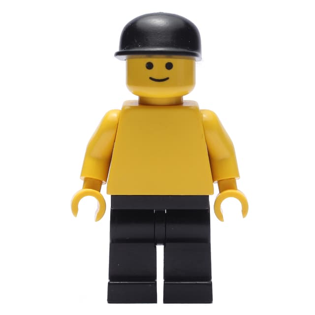Yellow Torso, Black Legs, Black Cap
