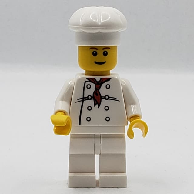 Chef, Red Neckerchief, White Legs, Smile, Reddish Brown Eyebrows