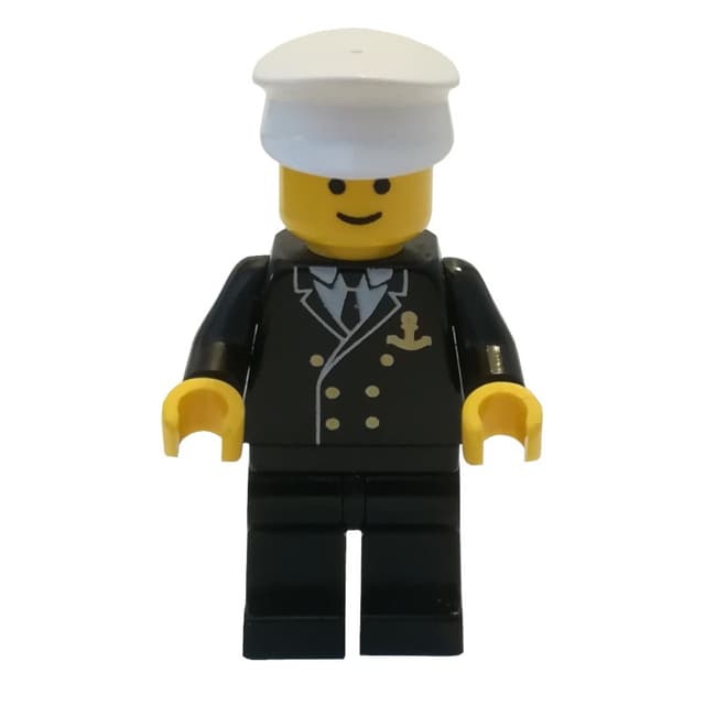 Admiral - Black Jacket, Black Legs, White Hat (3626a Head)