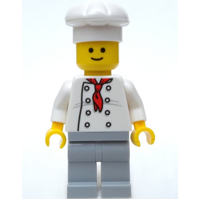 Chef, Red Neckerchief, Light Bluish Gray Legs