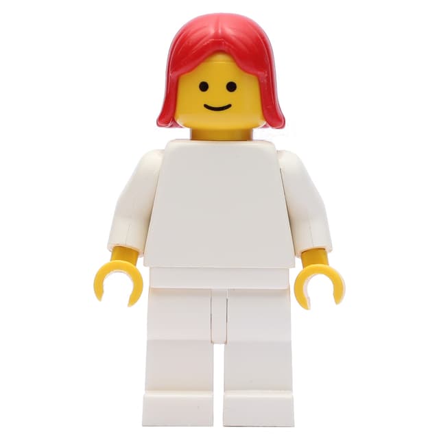 Woman, Plain White, Red Hair