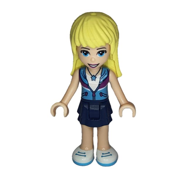 Stephanie - Medium Azure Jacket, Dark Blue Skirt