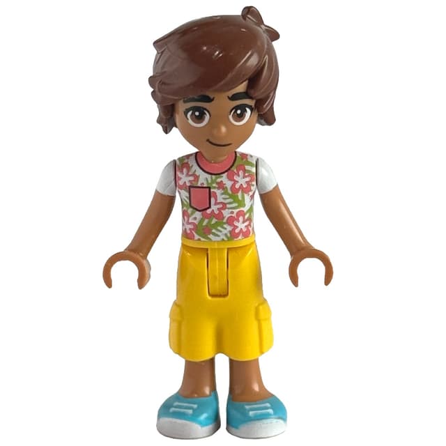 Leo - White/Coral Top, Yellow Pants