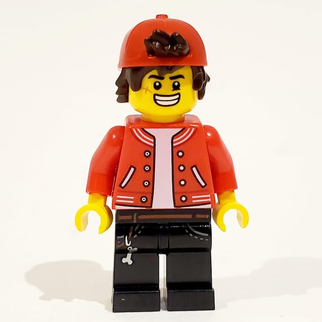 Jack Davids, Red Jacket with Backwards Red Cap