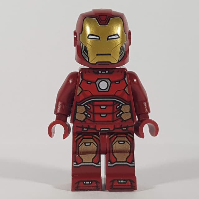 Iron Man Mark 43 Armor, Visor Printed on Helmet, Plain Trans-Clear Head