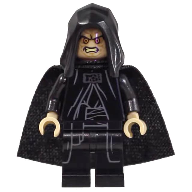 Emperor Palpatine, Tan Skin, Open Hood (19888 Cape)
