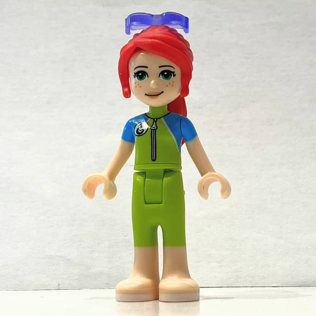 Mia - Lime/Azure Wet Suit, Sunglasses