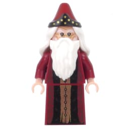 Albus Dumbledore, Dark Red Robe with Skirt, Stars on Hat