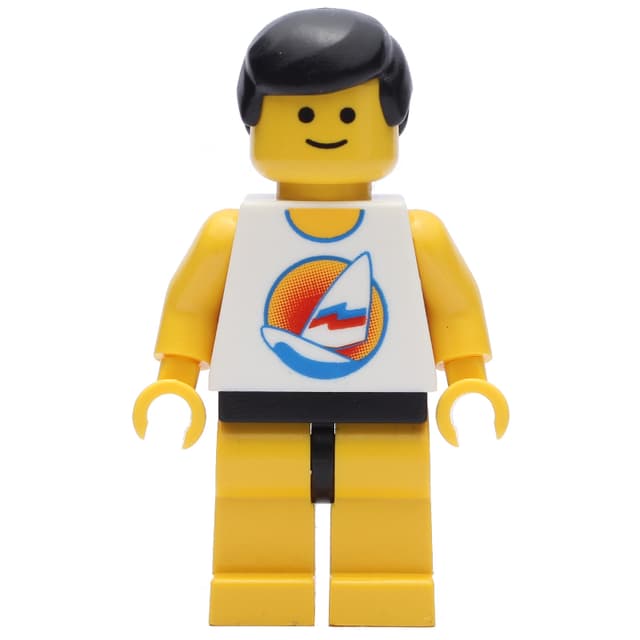 White Torso, Yellow Legs, Black Hair