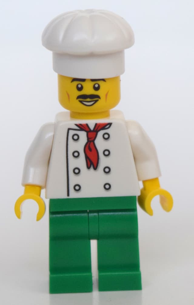 Chef, Green Legs, Chef Hat, Moustache