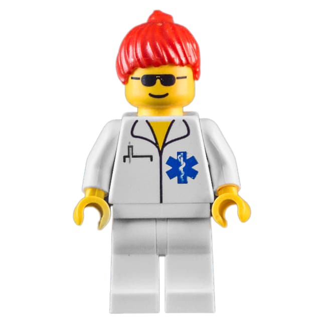 Doctor - White Torso and Legs, Red Hair Female