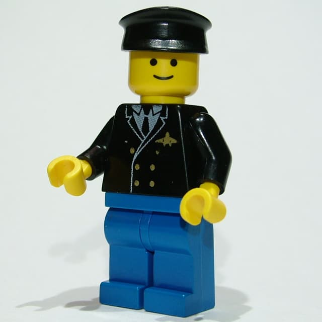 Pilot - Black Torso, Blue Legs, Black Cap