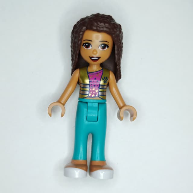 Andrea - Gold Jacket, Dark Turquoise Pants