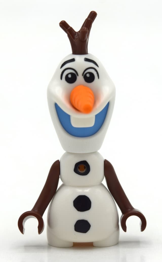 Olaf, Micro-Doll Arms, Stick Hair, Medium Blue Mouth