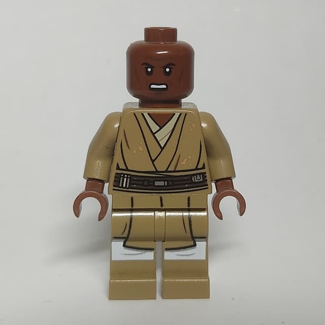 Mace Windu, Dark Tan Printed Legs, Open Mouth