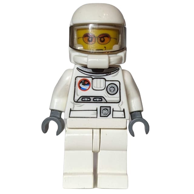 Astronaut, White, Space Helmet with Trans-Brown Visor, Orange Sunglasses (3626c Head)