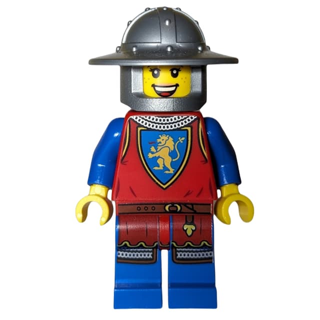 Knight, Woman, Wide Brim Helmet, Eyes Closed